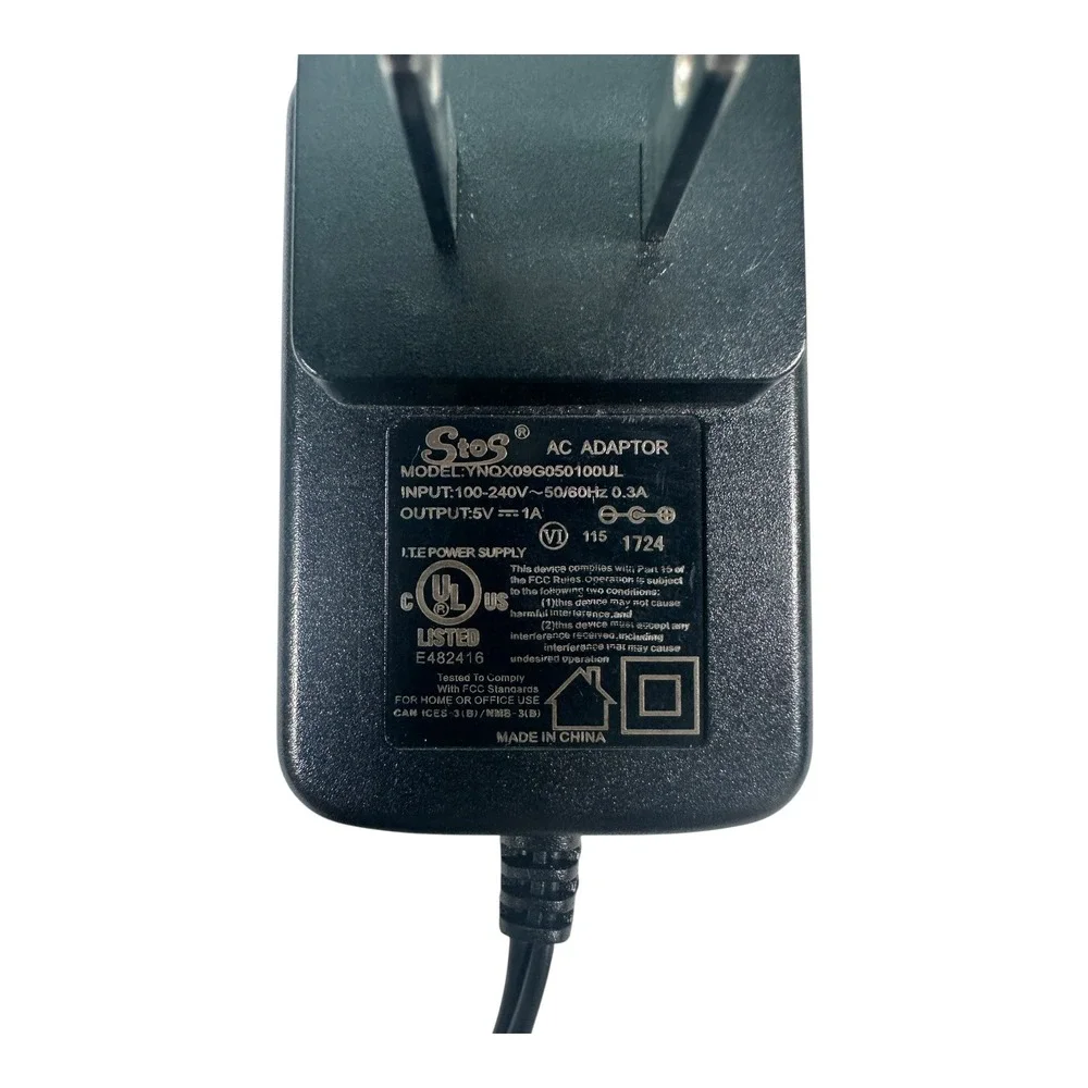 Stos AC Adapter Power Supply‎ 5V 1A Wall Charger